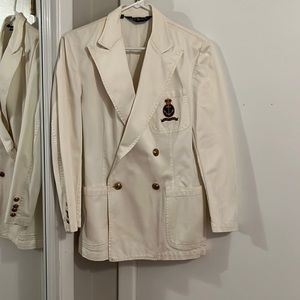 Vintage Ralph Lauren crest jacket (white)